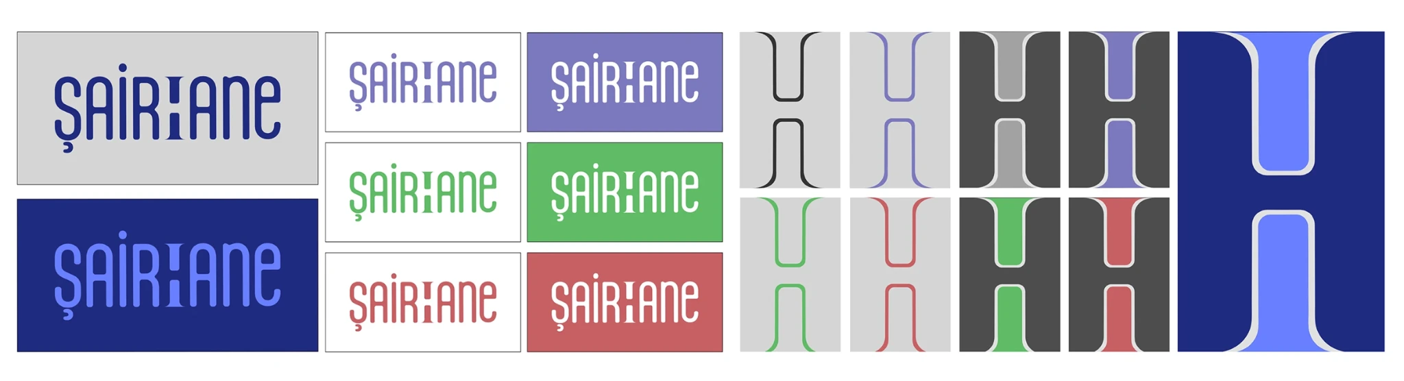 Sairhane visual identity and applications