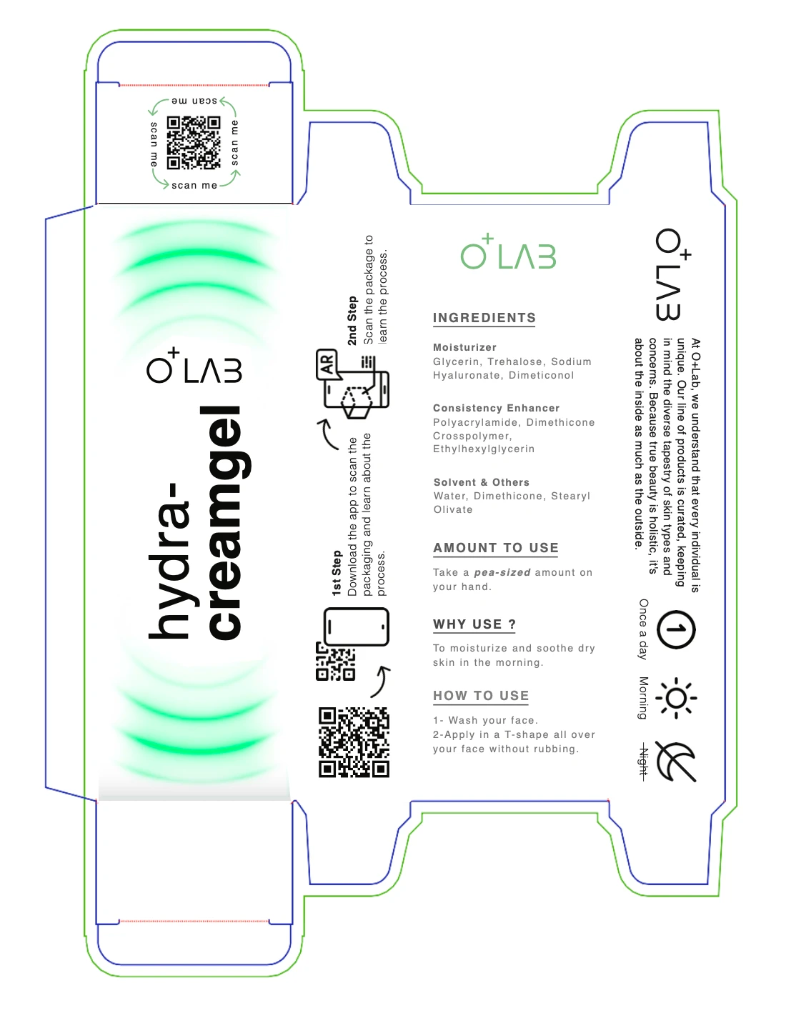 O+ Lab Skincare with AR artwork 6